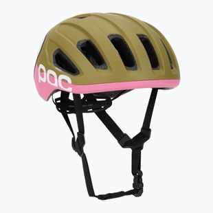 Bike helmet POC Amidal olivine green matt/thulite pink matt