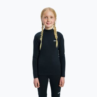 Children's thermal sweatshirt POC Layer Merino Mock Neck Jersey Jr uranium black