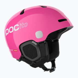 Children's ski helmet POC POCito Fornix MIPS fluorescent pink