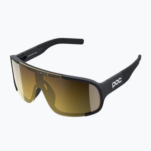 POC Aspire Mid uranium black/clarity road/partly sunny gold sunglasses