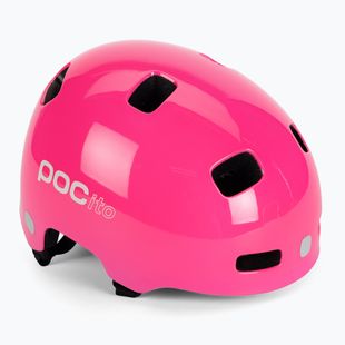 Children's bicycle helmet POC POCito Crane MIPS fluorescent pink