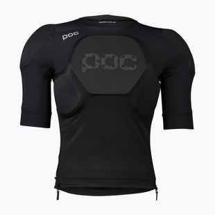 Cycling jersey with protectors POC Oseus VPD uranium black