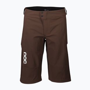 Women's cycling shorts POC Essential MTB axinite brown