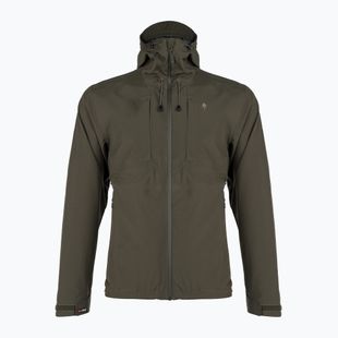 Pinewood men's Abisko/Telluz 3L moss green rain jacket