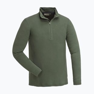 Men's Pinewood Abisko Merino Base Layer Half Zip thermal sweatshirt d.mossgreen