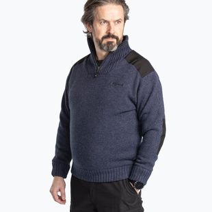 Pinewood men's jumper Hurricane d.navy mel