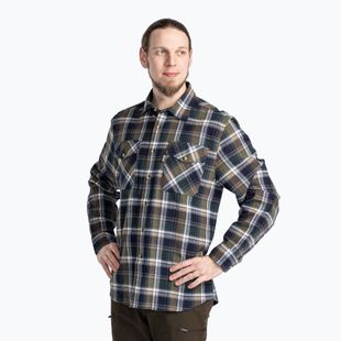 Pinewood men's shirt Härjedalen green/navy