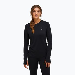 Women's thermal top Peak Performance Spirit Crew black