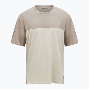 Men's Peak Performance Trail Wool Blend t-shirt avid beige/sand fog