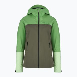 Women's Peak Performance Trail Hipe Shell Jacket peppermint/pine needle/vivid rain jacket