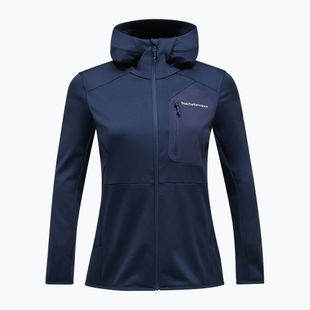 Women's Peak Performance Utility Light Zip blue shadow sweatshirt