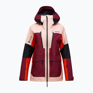 Women's ski jacket Peak Performance Vertical Gore-Tex Pro Jacket peach fuzz/vertical zenith