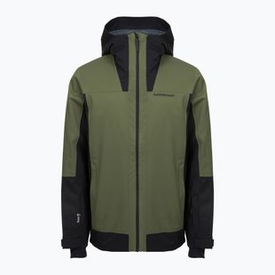Men's ski jacket Peak Performance Rider Tech Insulated pine needle/black