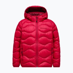 Children's down jacket Peak Performance Helium Down Hood Jacket Tech Burgundy/Vertical Zenith
