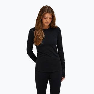 Women's thermal active sweatshirt Peak Performance Magic Crew Wool-Blend Baselayer black/black