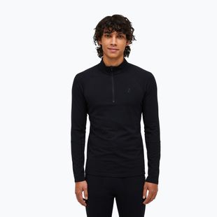 Men's thermal sweatshirt Peak Performance Magic Half Zip Wool-Blend Baselayer black/black
