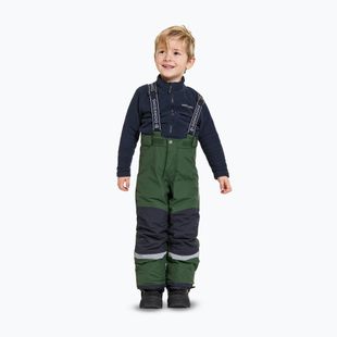 Didriksons Idre pine green children's ski trousers
