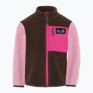 Children's fleece sweatshirt Didriksons Antenna 2 Fz oyster pink