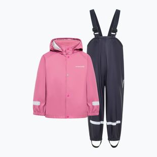 Children's rain set Didriksons Slaskeman 4 heather pink