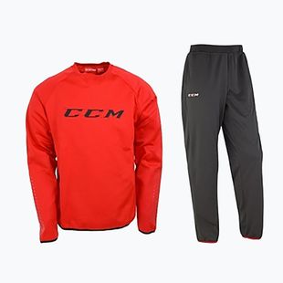 Children's tracksuit CCM Locker Suit JR red