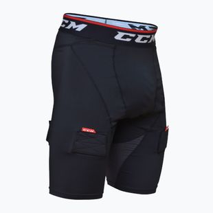 CCM Ribano men's hockey shorts Compresion Jock SR black