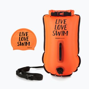 Safety buoy BuddySwim LLS Dry Bag 20 l orange