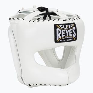 Cleto Reyes Boxing Helmet With Pointed Face Nylon Bar white