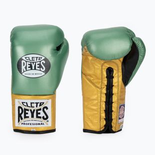 Boxing gloves Cleto Reyes Boxing Gloves creen metalik/gold