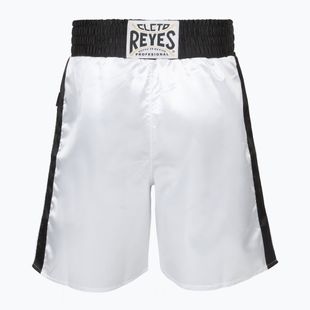 Cleto Reyes men's Satin Boxing shorts white/black