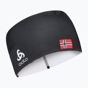 Headband ODLO Competition Fan Warm black/norwegian flag