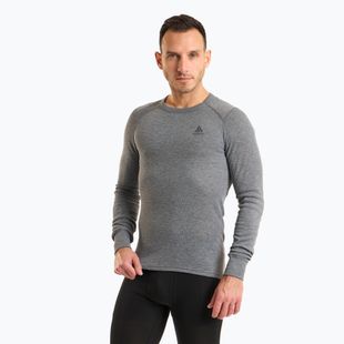 Men's thermal top ODLO Active Warm Bl Top Crew Neck odlo steel grey melange