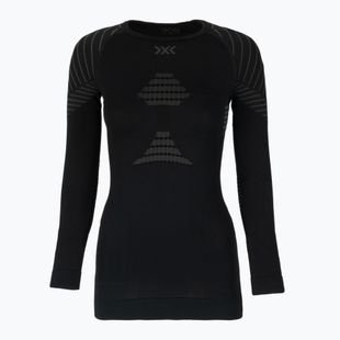 Women's thermal base layer top X-Bionic Invent 4.0 LS black/charcoal