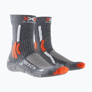 Socks X-Socks Trek X CTN stone grey melange/ x-orange