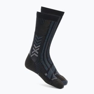 Men's socks X-Socks Trekking Perform Merino Crew black/charcoal