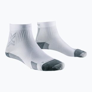 Men's X-Socks Run Discover Ankle running socks arctic white/pearl grey