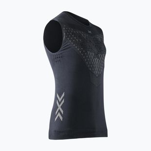 Men's Running T-Shirt X-Bionic Twyce Run Singlet black/charcoal