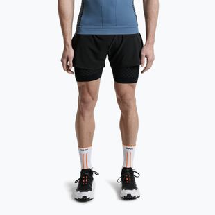 Men's X-Bionic Twyce Race 2in1 running shorts black/charcoal