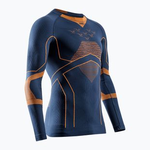 Men's thermo-active longsleeve X-Bionic Energy Accumulator Light Shirt marine / orange