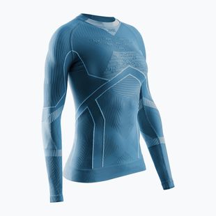 Women's thermo-active X-Bionic Energy Accumulator Light Shirt mineral blue / arctic white