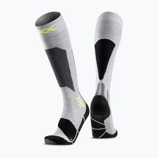 Ski socks X-Socks Ski Discover Otc rhino grey/canary