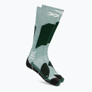 Women's ski socks X-Socks Ski Discover Otc sage green/english lawn