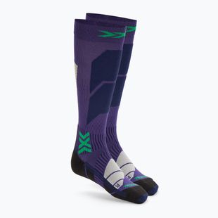 Women's ski socks X-Socks Ski Perform Otc deep purple/light sand