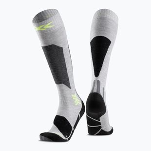 Children's ski socks X-Socks Ski Discover Otc rhino grey/canary