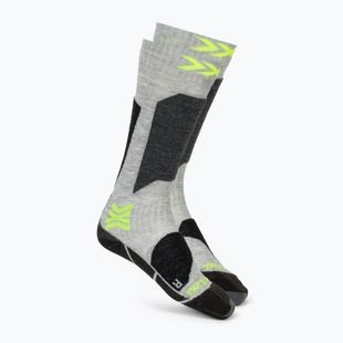 Children's ski socks X-Socks Ski Discover Otc rhino grey/canary
