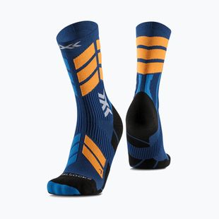 X-Socks X-Country Perform Crew ski socks marine/orange