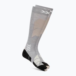 Ski socks X-Socks Ski Perform Merino Otc seal grey/light sand