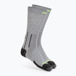 X-Socks Run Perform Warm Crew socks rhino grey/canary