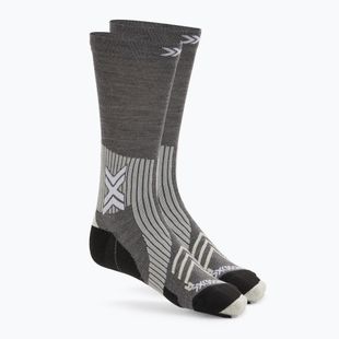 X-Socks Run Expert Silk Merino Crew socks seal grey/light sand