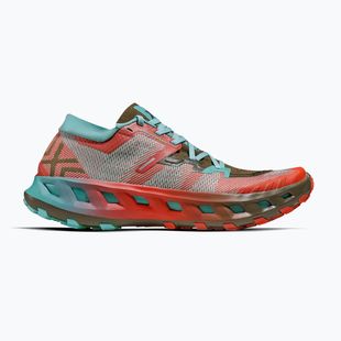 Running shoes + socks X-Bionic Terraskin X02 burnt red/aqua/dark khaki