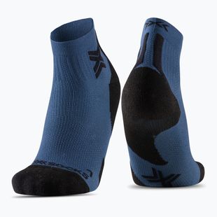 Men's X-Socks Run Discover Ankle socks marine/x black